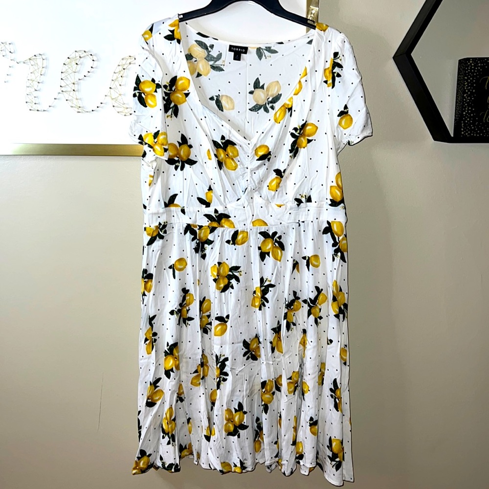 Torrid Lemon 🍋 Peplum Dress